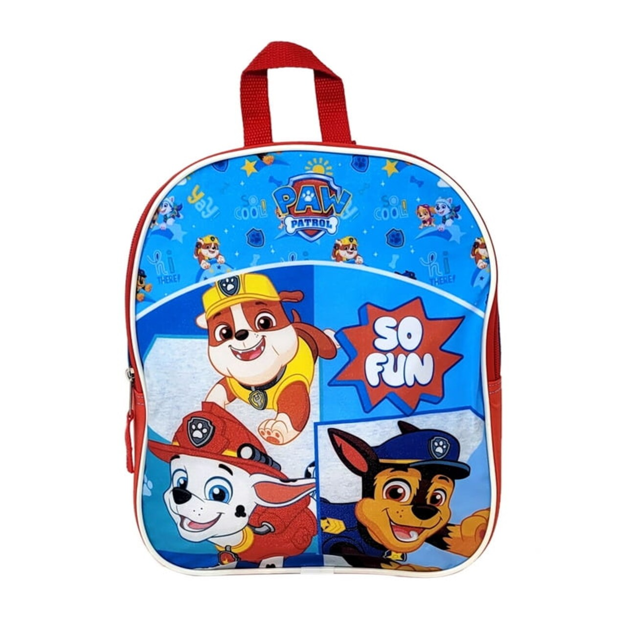 Paw Patrol 11" Small Mini Toddler Backpack So Fun Chase Marshall Rubble Boys Dogs